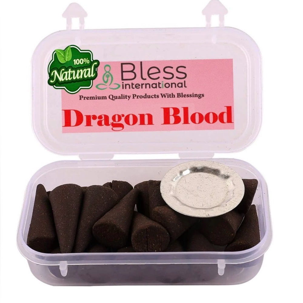 Bless International Dragon Blood 100% Natural Incense Organic 10 Cones Handmade